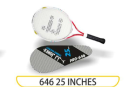 Blue and white 646 tennis racquet, 25 inch